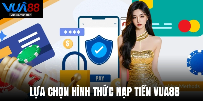 Lựa chọn hình thức nạp tiền Vua88